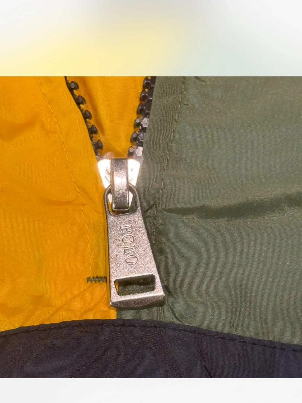 Polo by Ralph Lauren Yellow & Navy Hooded Jacket